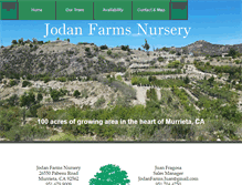 Tablet Screenshot of jodanfarmsnursery.com